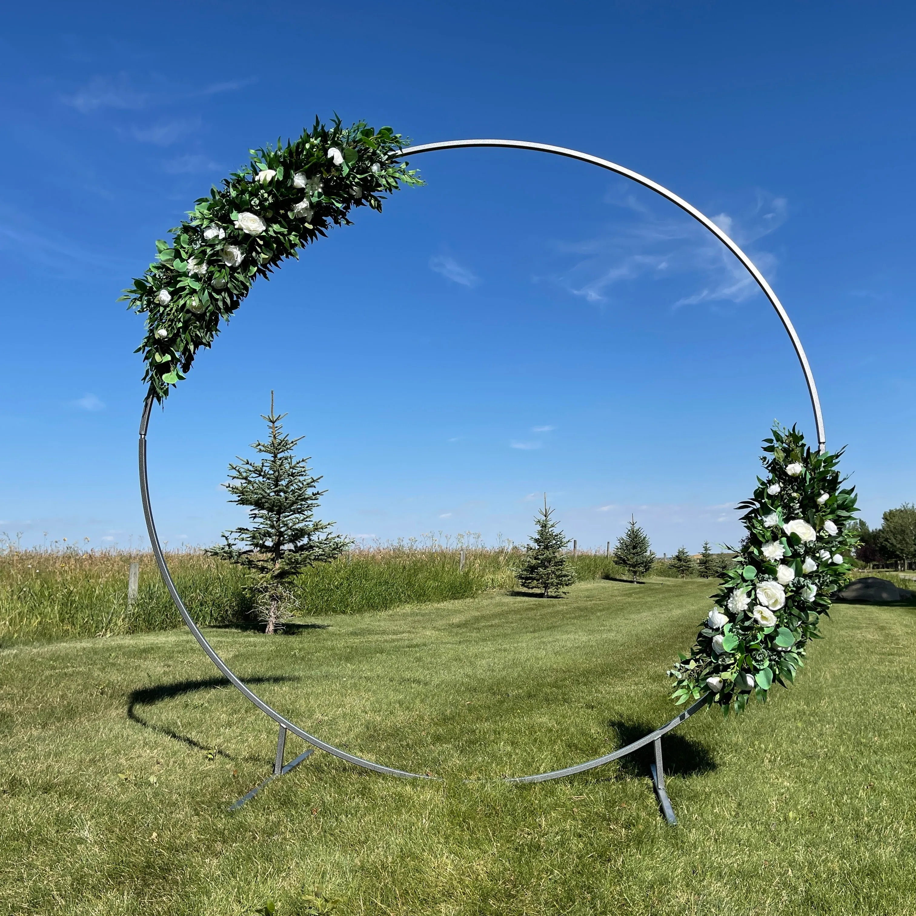 Floral Swag (White - 3')