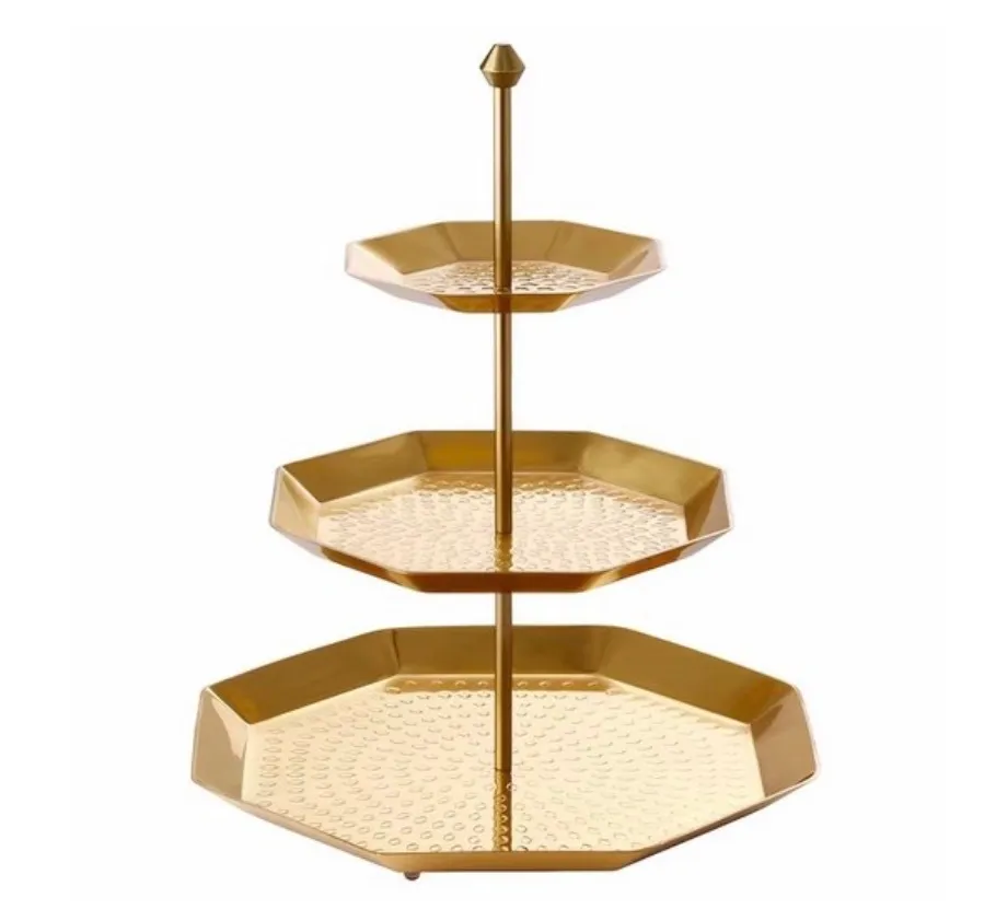 3-Tier Gold Tray 