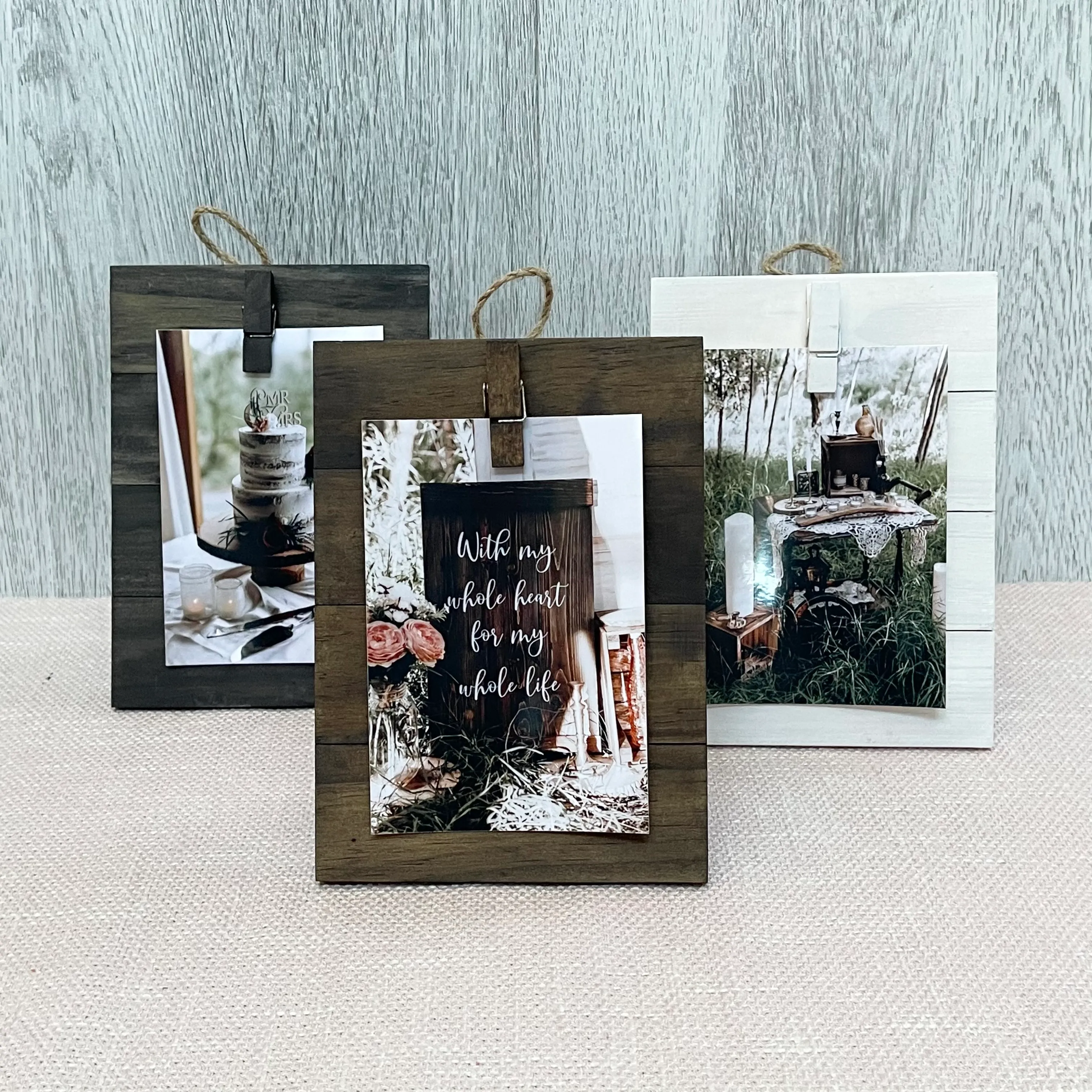 Wooden Clip Frame - Assorted Colors