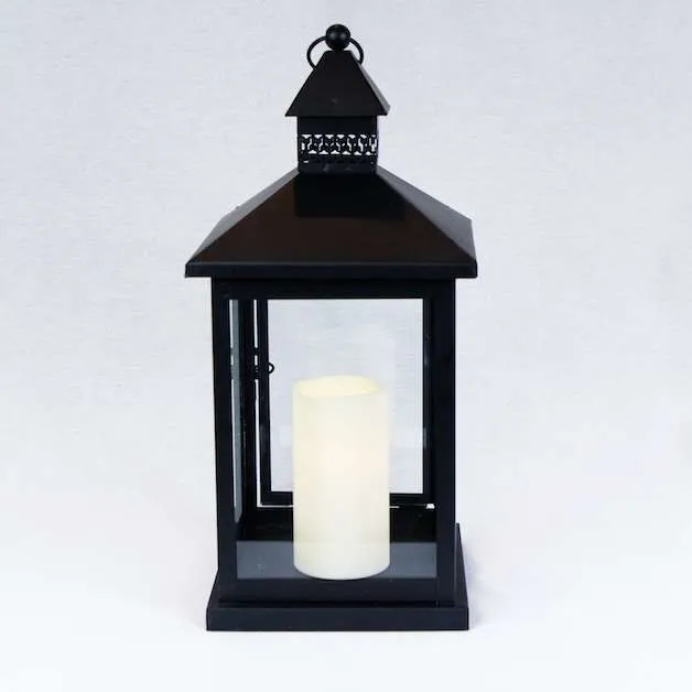 Lantern - Black Metal Large (15.5")