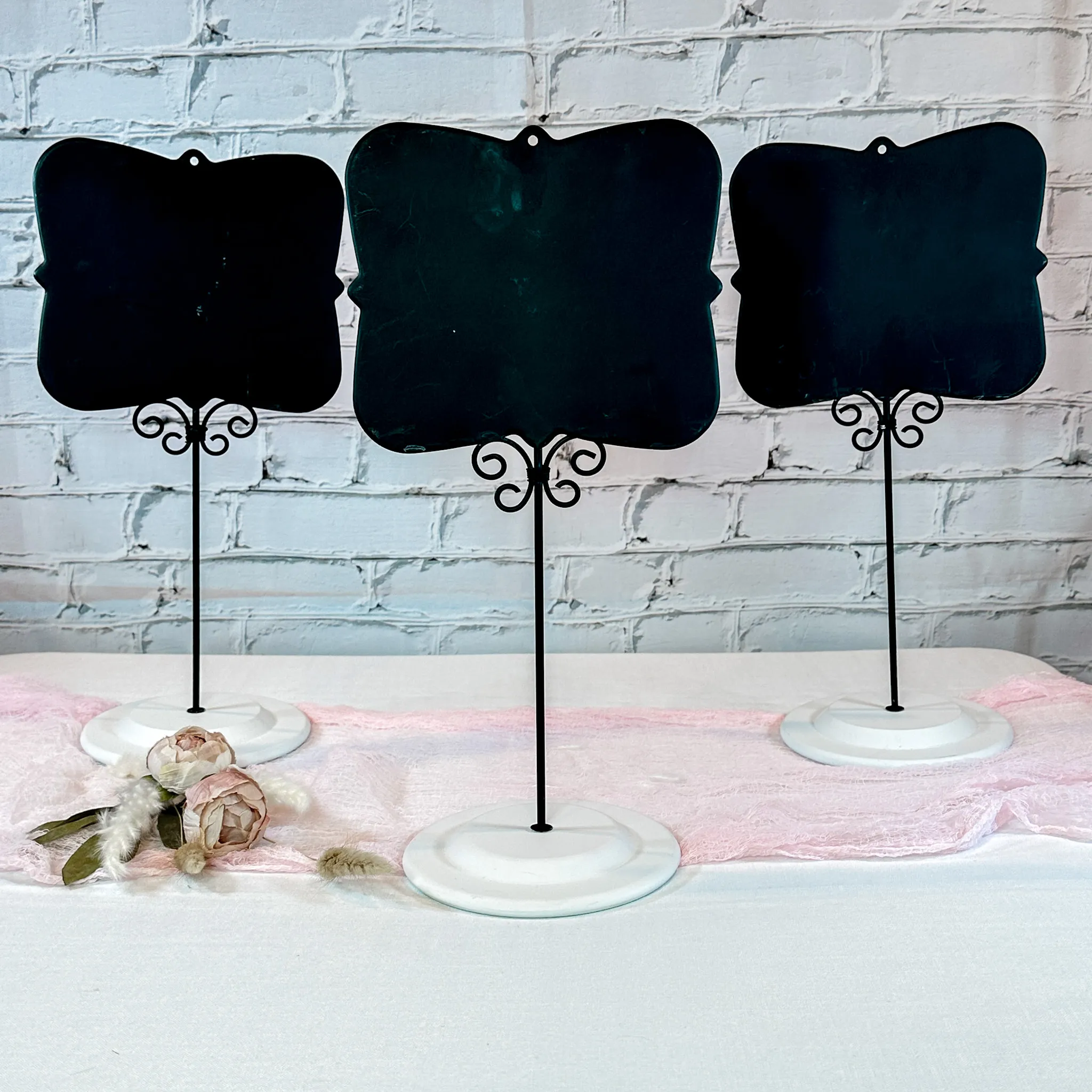 Chalkboard Signs on Stand - Set of 3