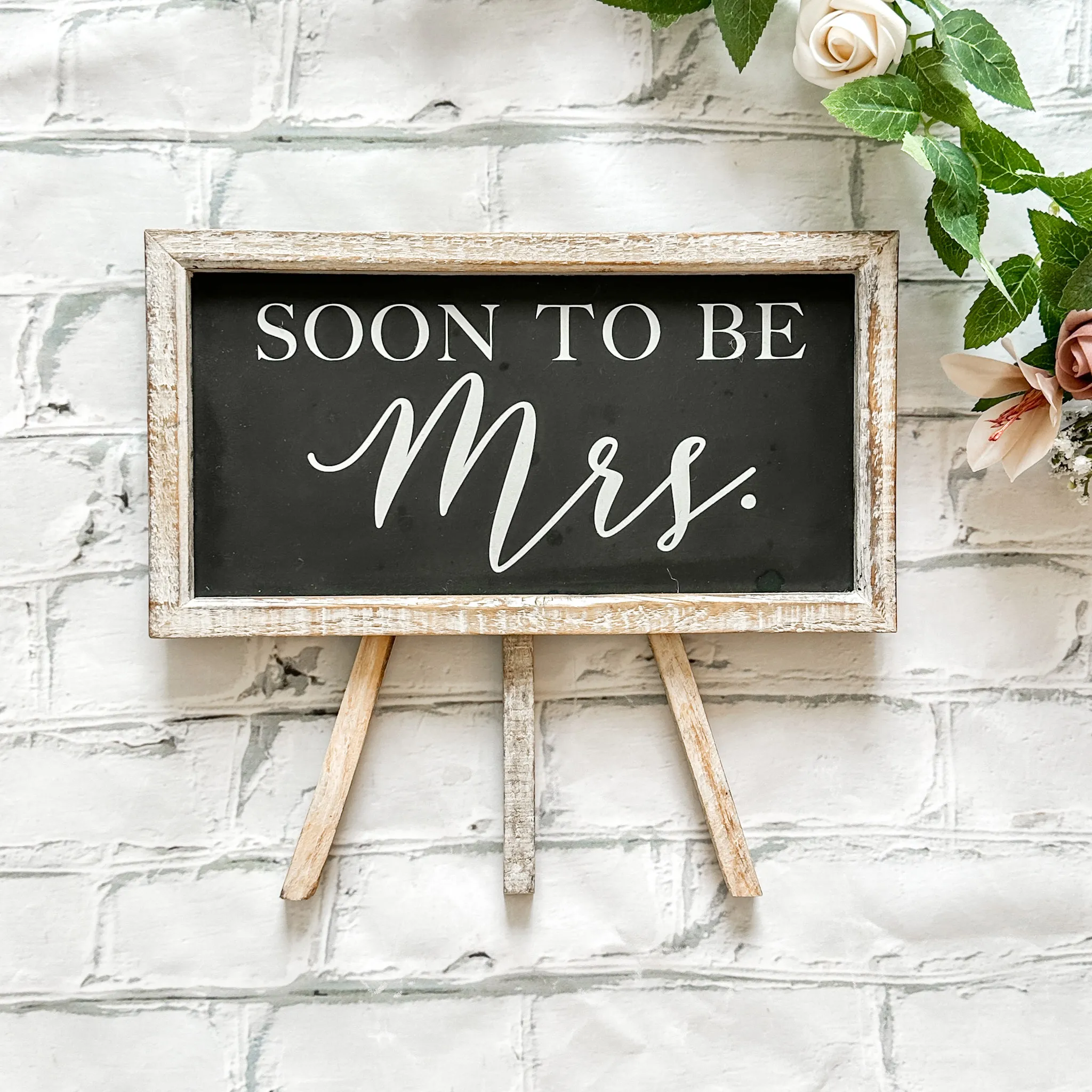 Soon To Be Mrs. - Small Chalkboard Easel