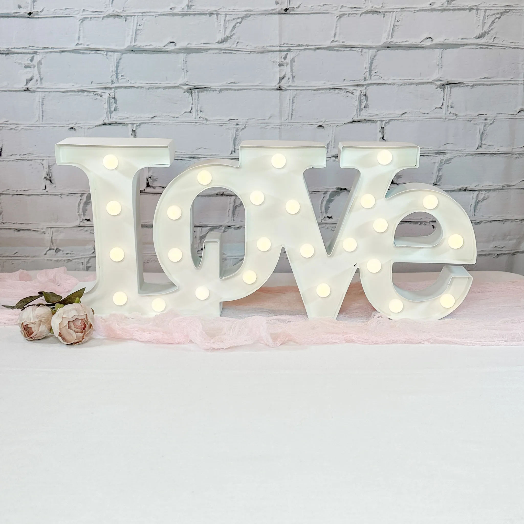 LOVE Marquee Sign - White