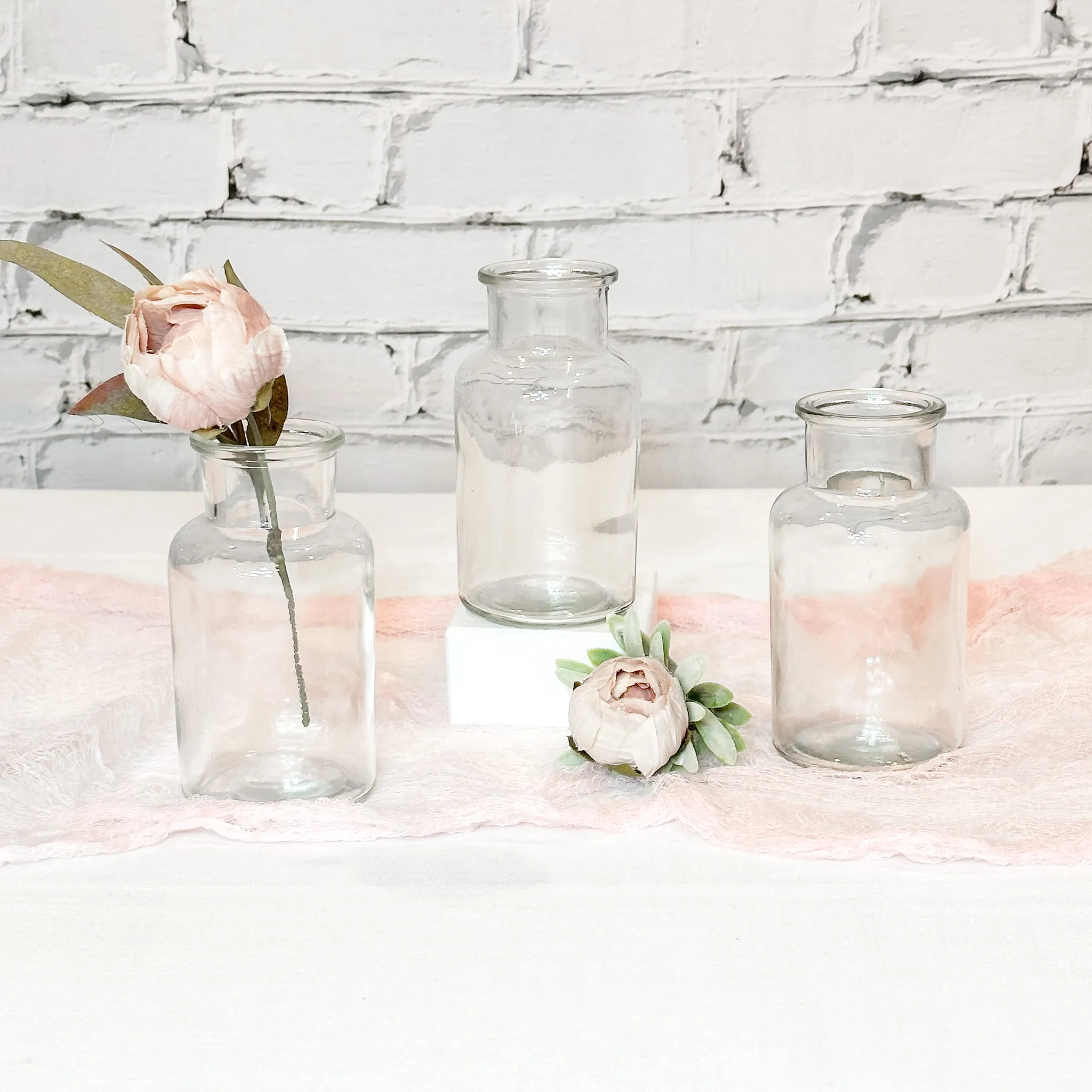 Glass Narrow Neck Jar 