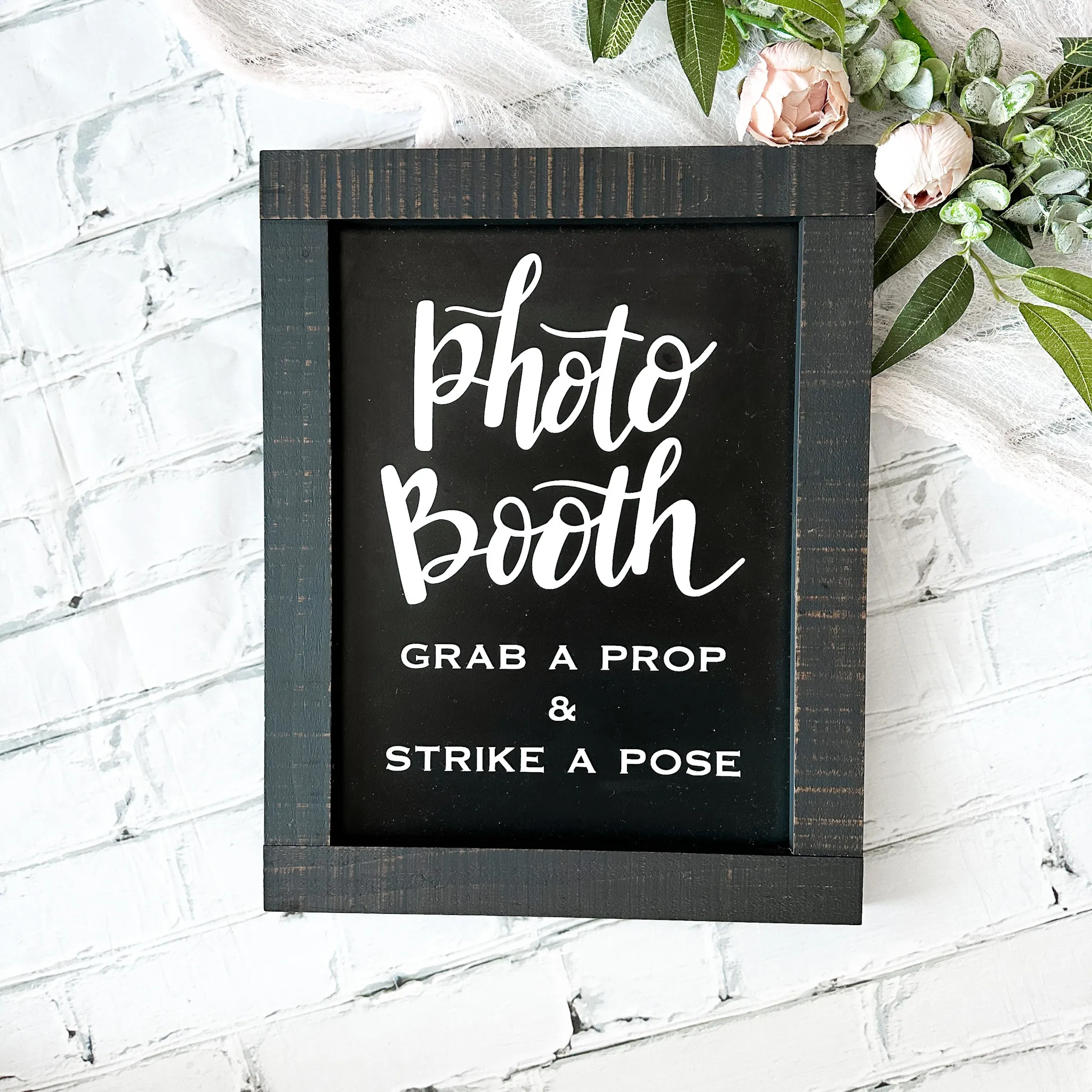 Photo Booth Sign - Dark Frame