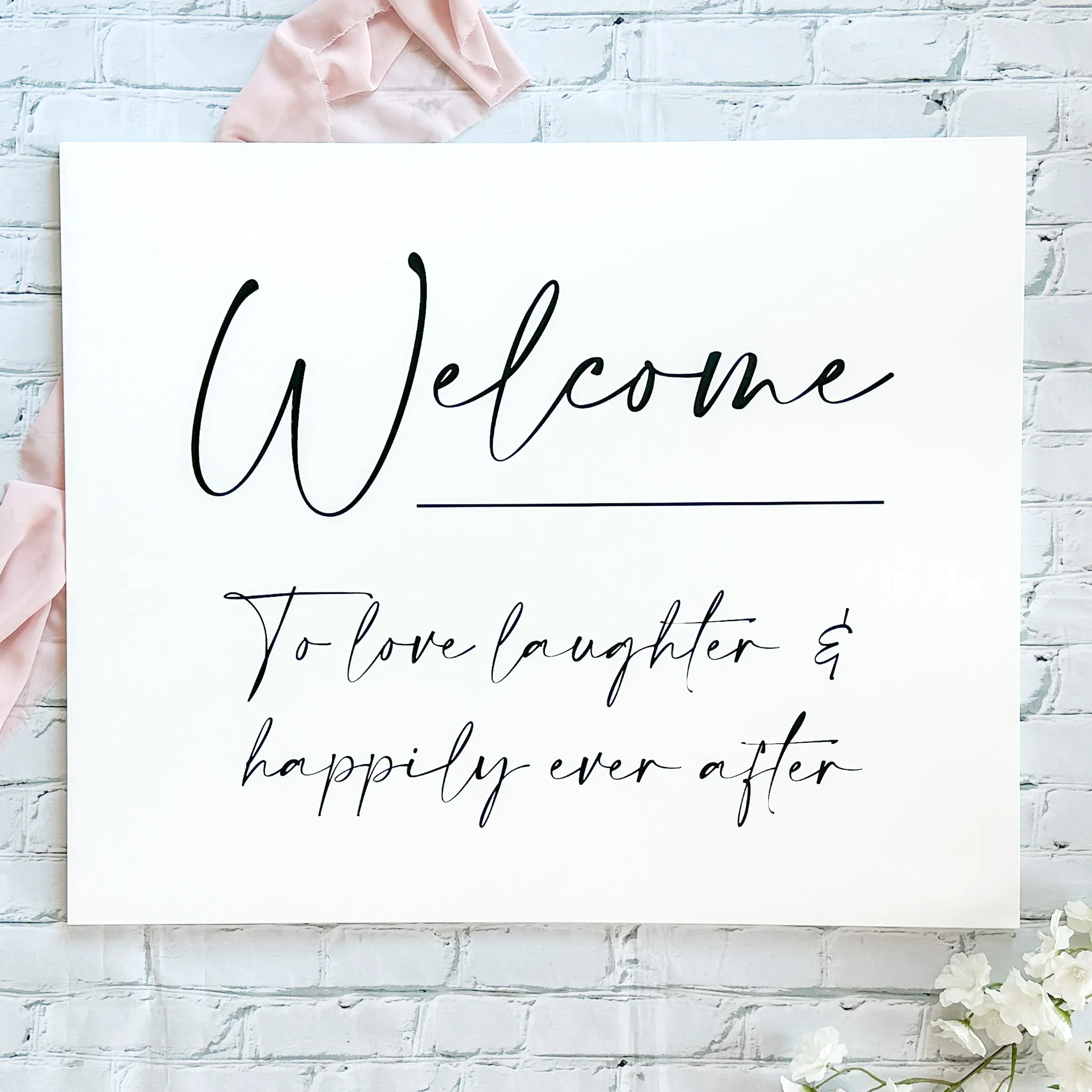 Large Welcome Sign (Kyoto) - White