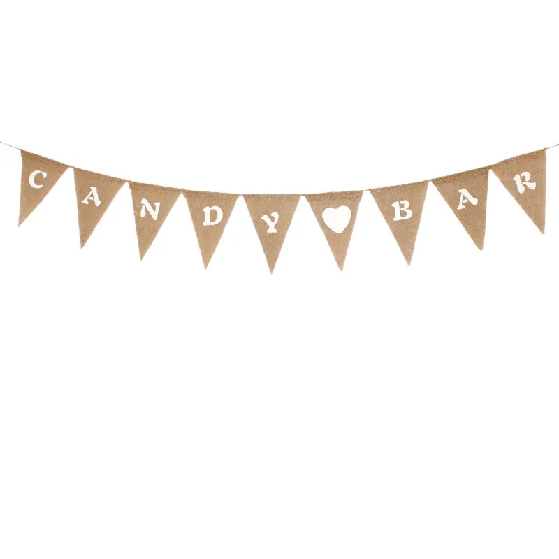 Candy Bar Burlap Banner