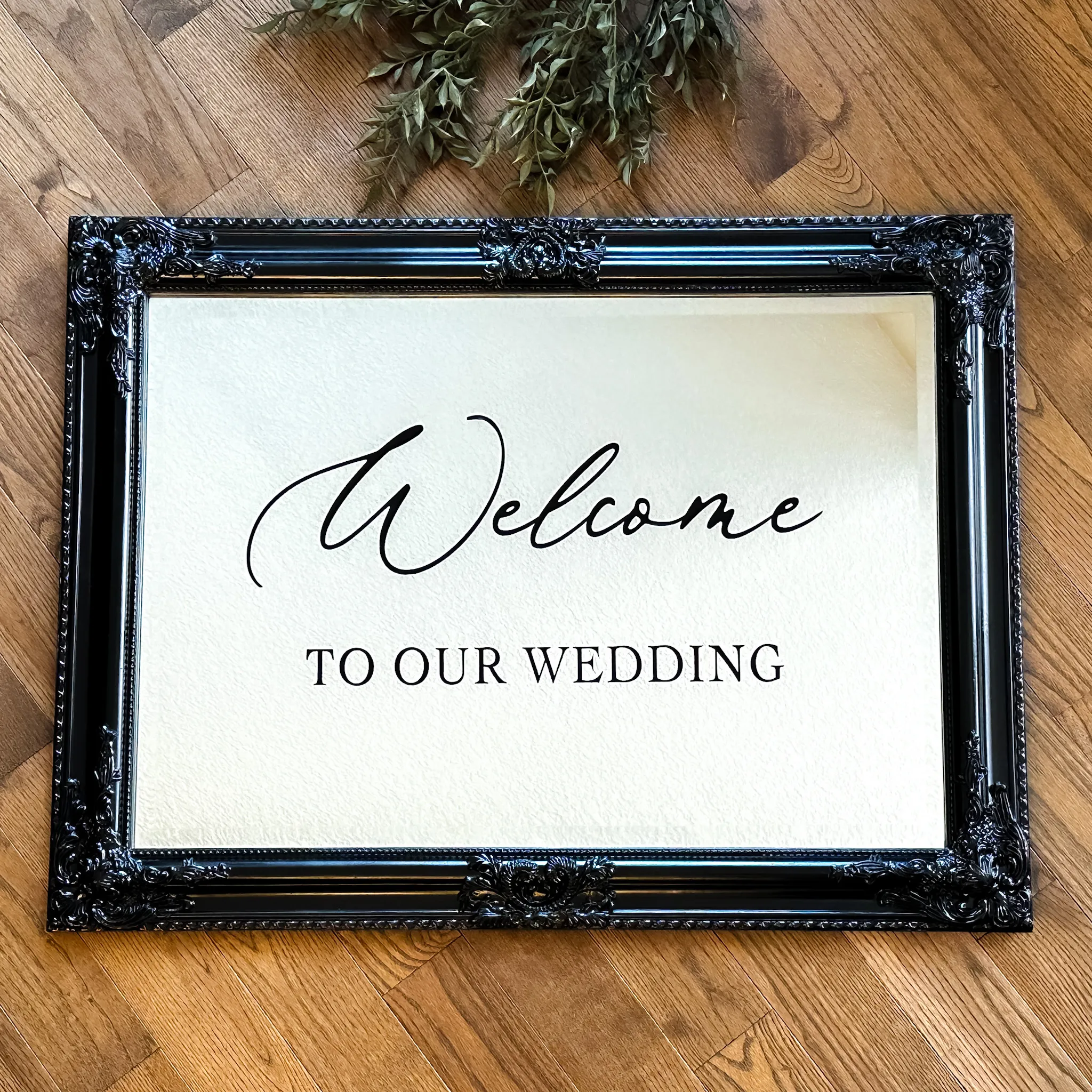 Welcome - Black Mirror Sign