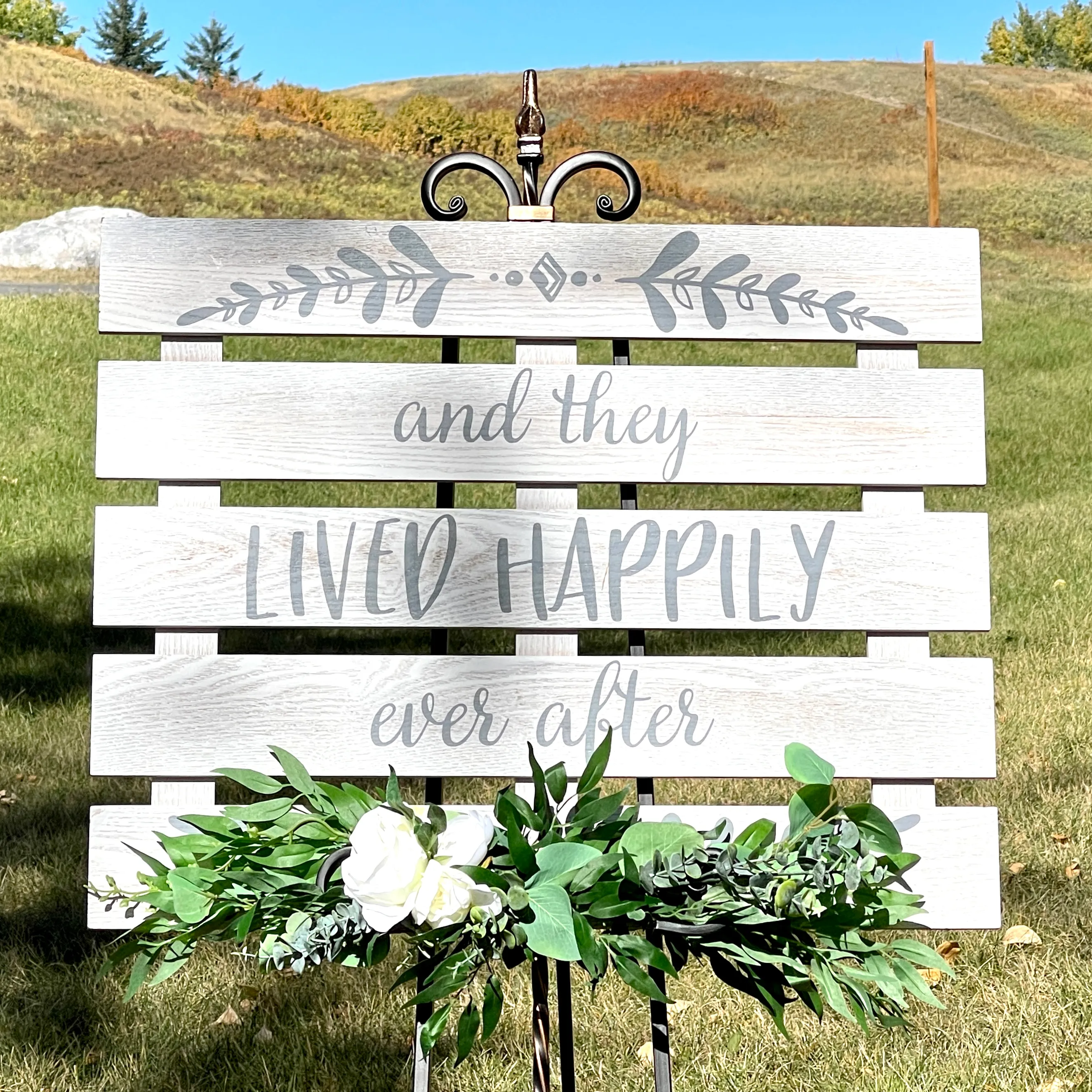 And They Lived... Pallet Style Sign 