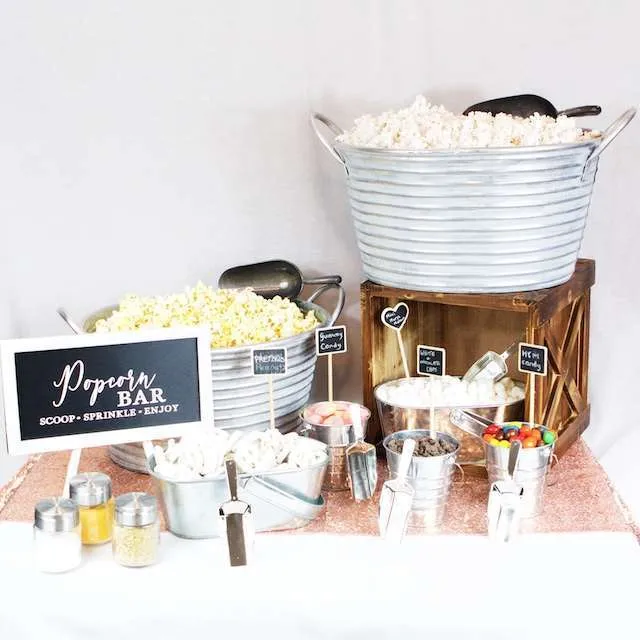 Popcorn Bar Set - Medium 