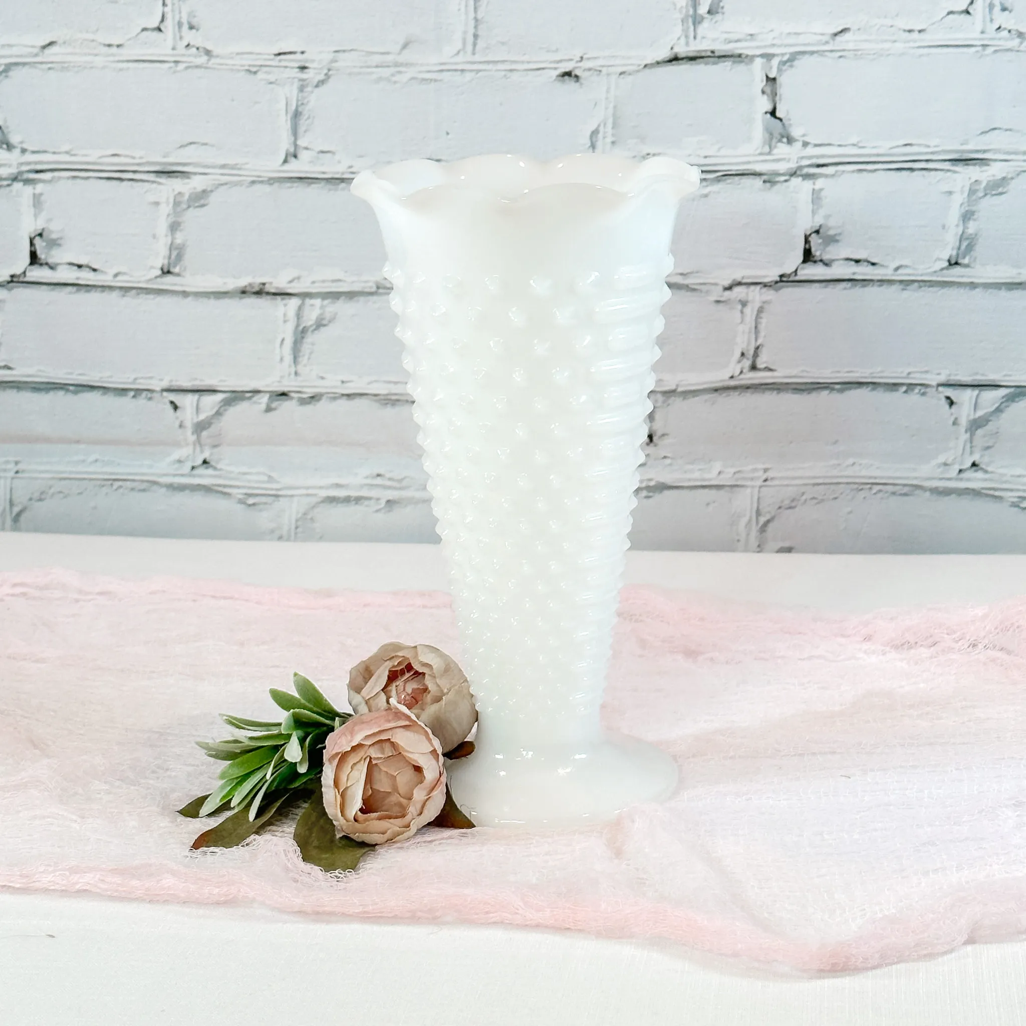 Bouquet Vases - Milk Glass Assorted