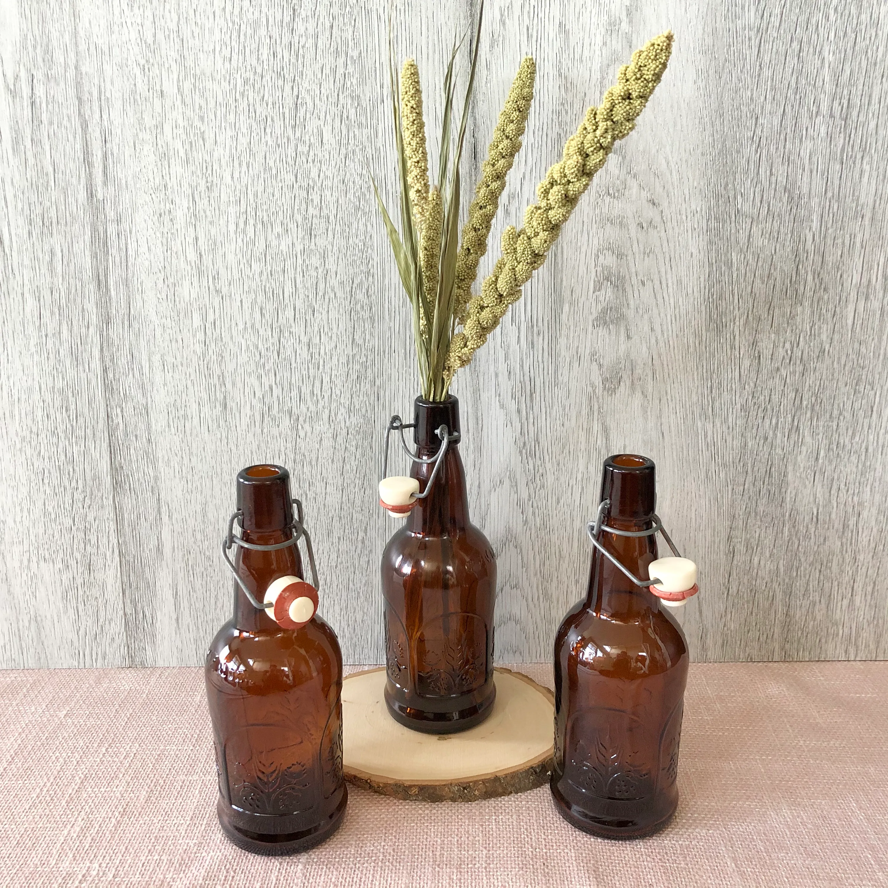 Vintage Amber Bottle