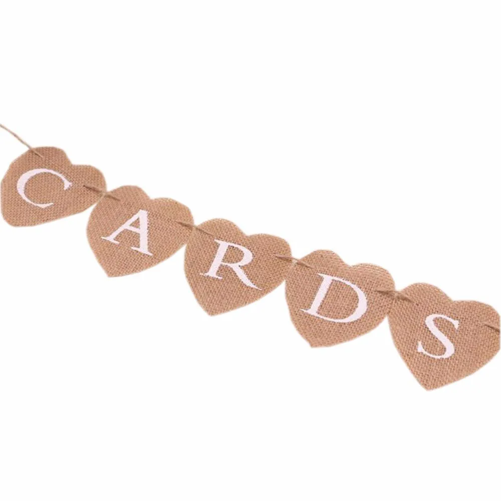 Cards Burlap Banner