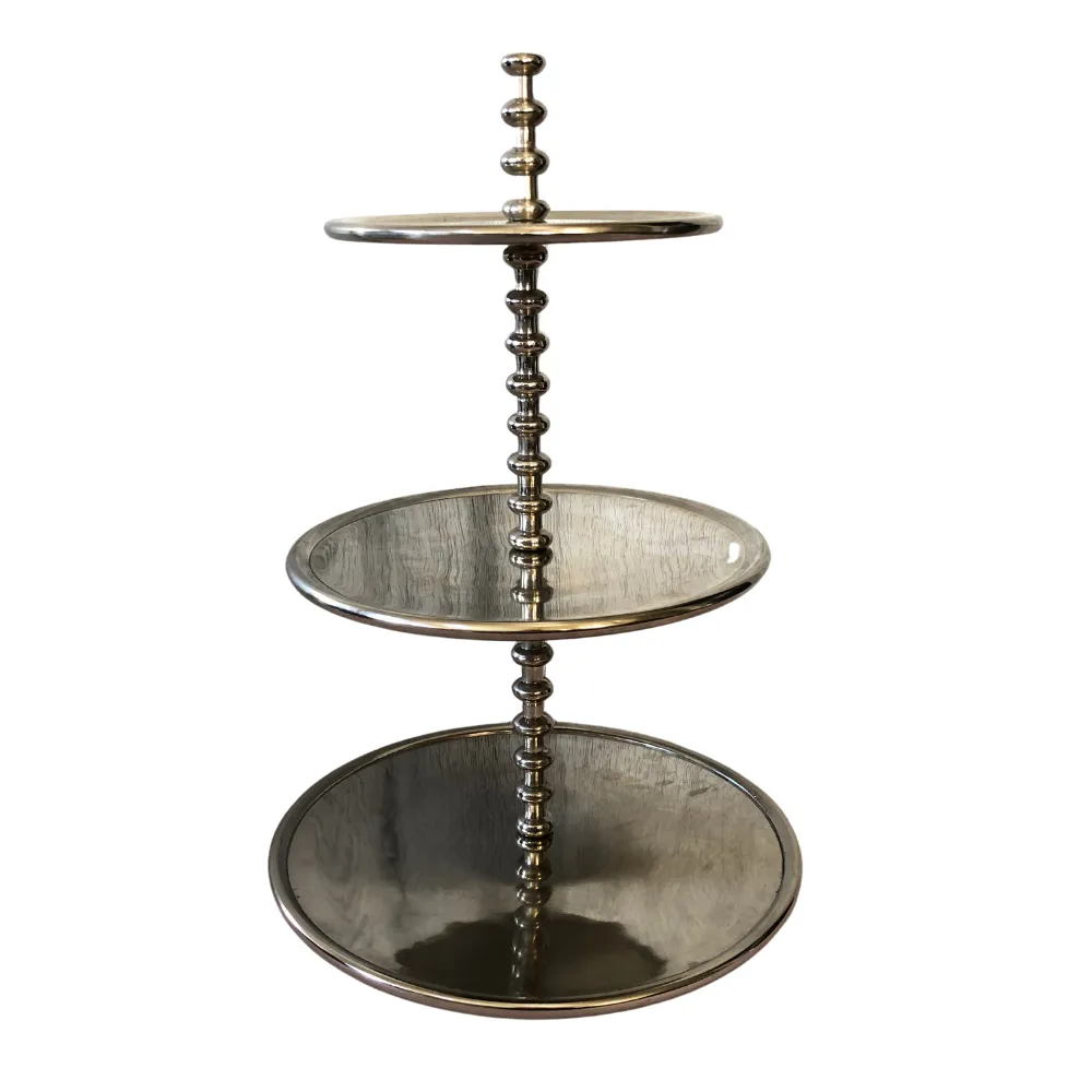 3-Tier Silver Tray
