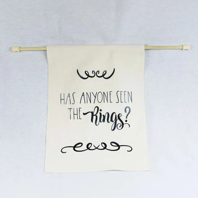 Has Anyone Seen The Rings? - Cloth Banner