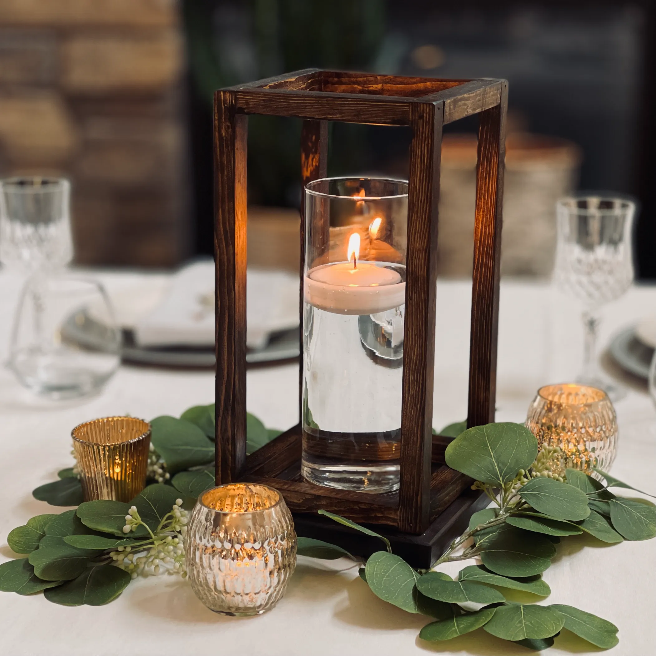 Lanterns - Open Wood Medium (13")