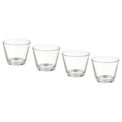 Clear Glass Votive Holders - Set of 12
