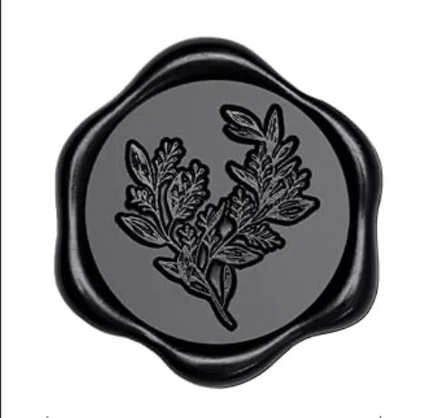 Wax Seal Stickers (10) - Black