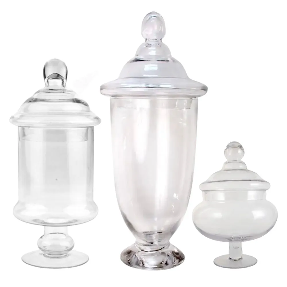 Candy Bar Apothecary Jars - Assorted Sizes
