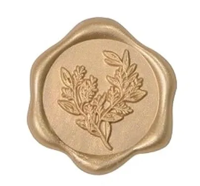 Wax Seal Stickers (10) - Gold