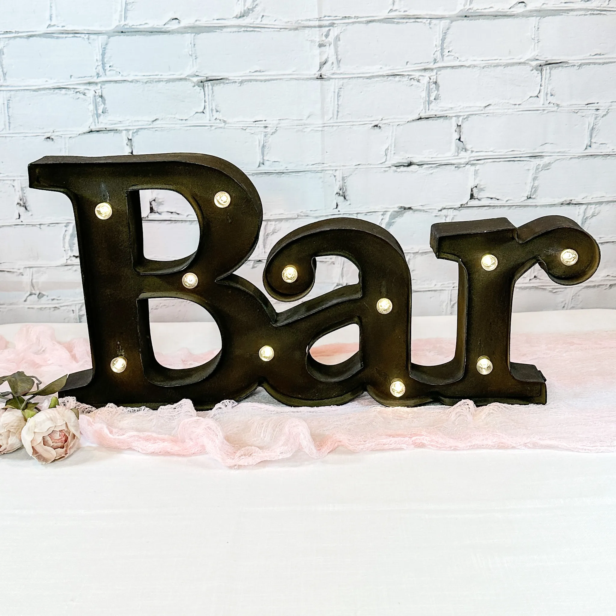 Bar Marquee Sign - Brown