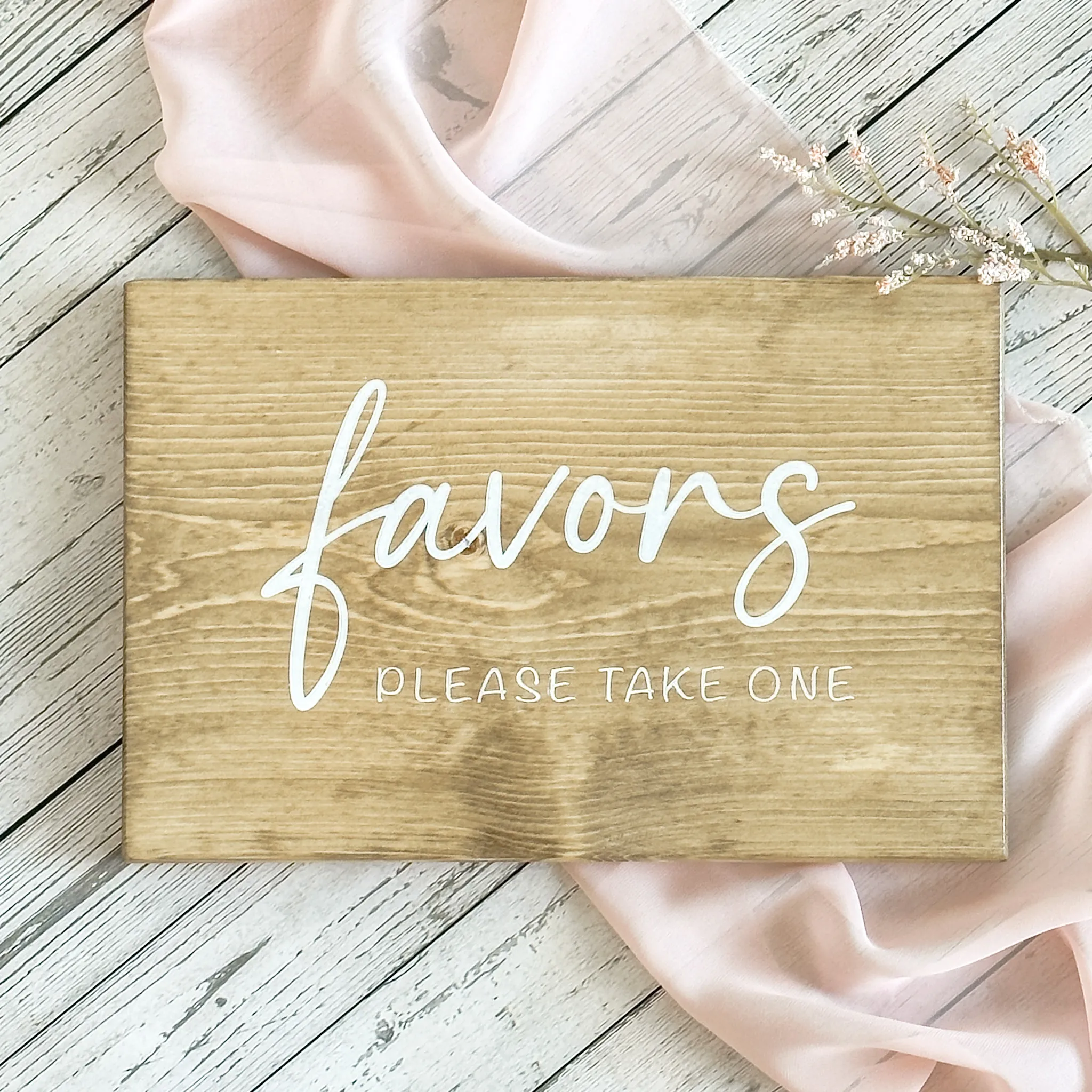 Favors Wood Sign (Napa) - Light