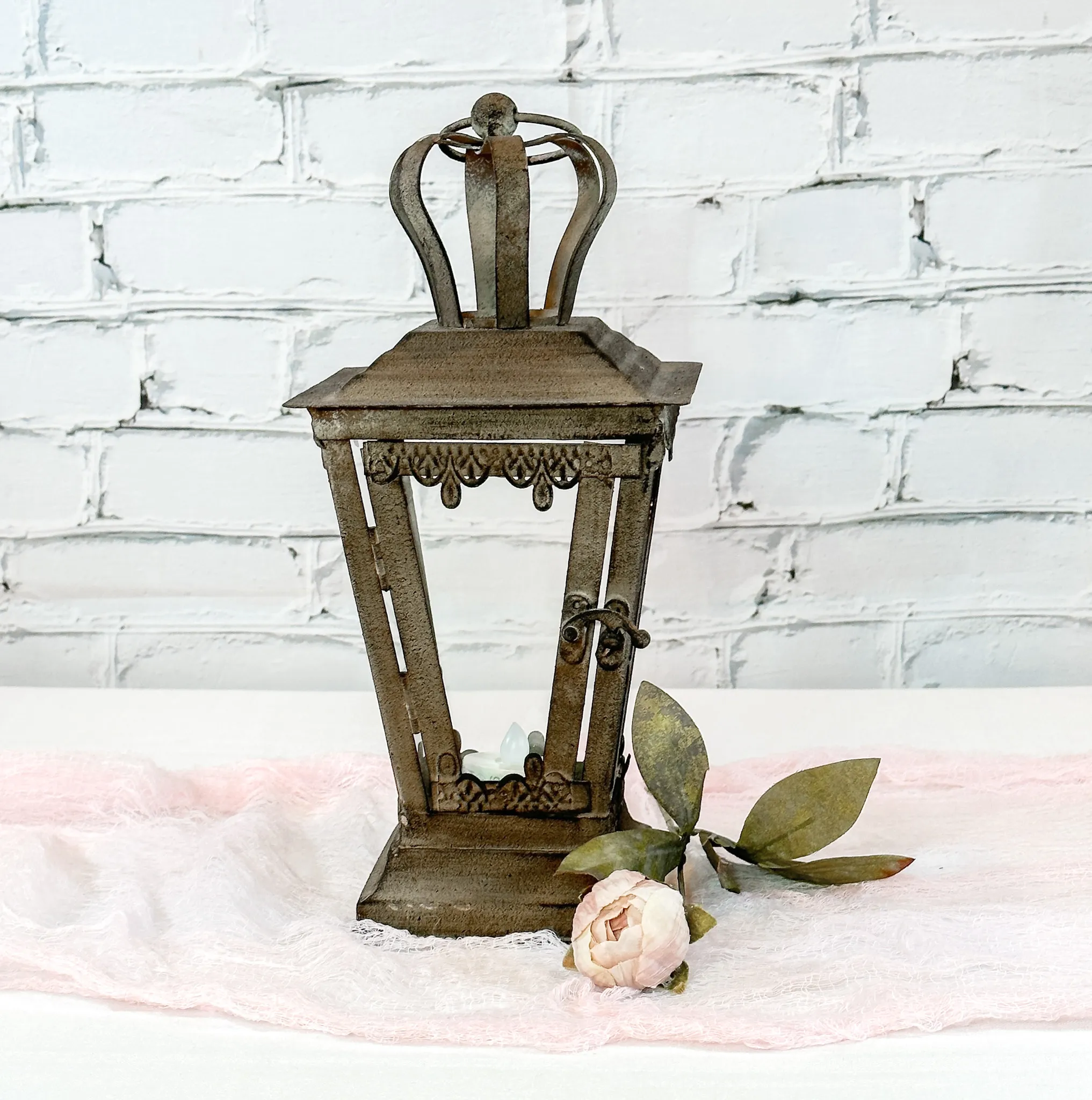 Lantern - Antique Crown (12")