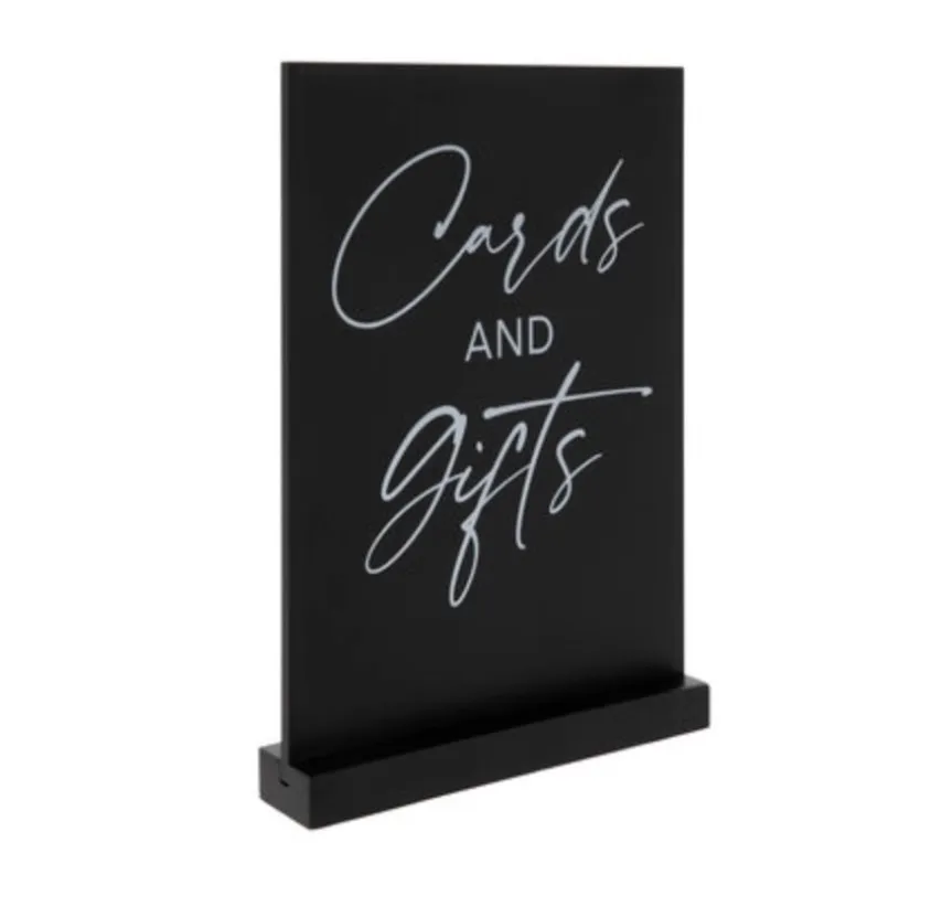 Cards & Gifts Sign (Brooklyn) - Black