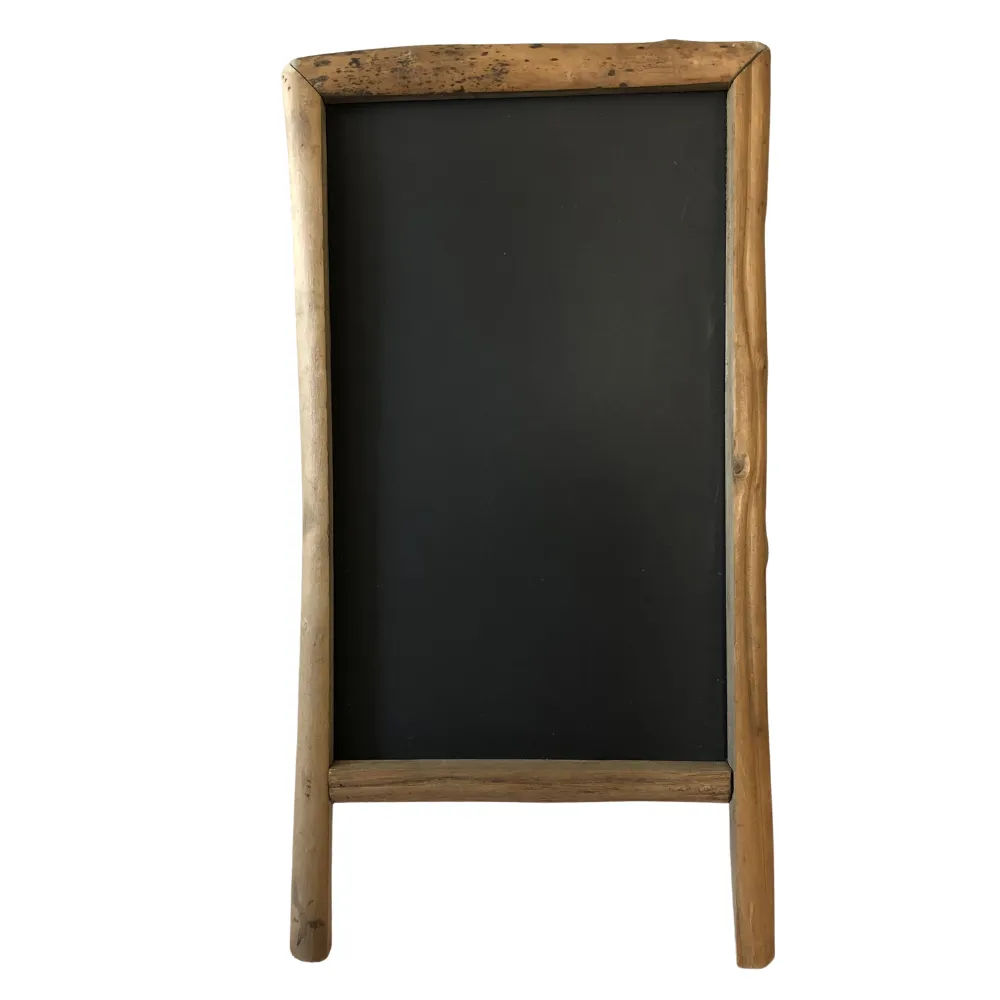 Self Standing Chalkboard Sign - Rustic Wood Frame