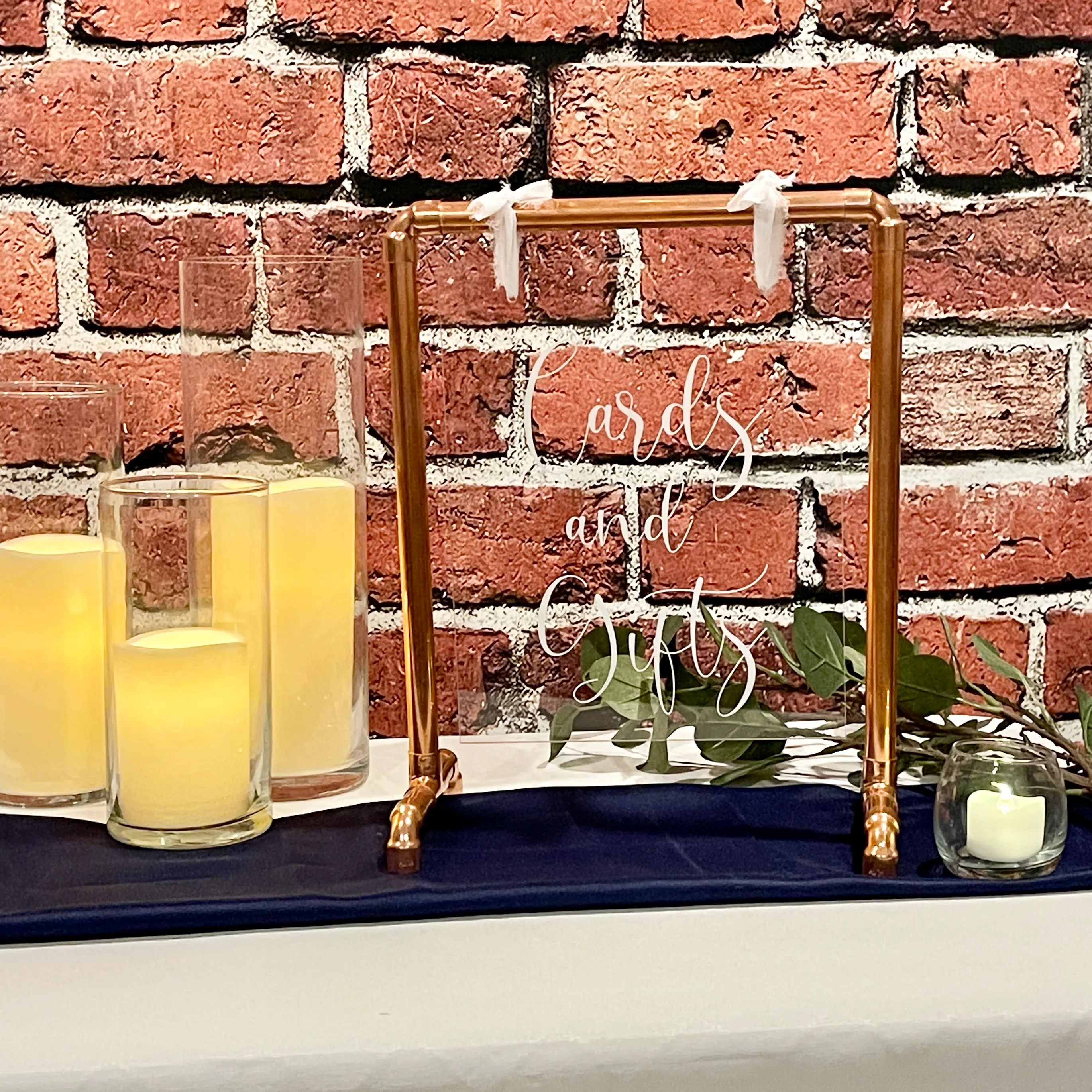 Cards & Gifts Copper Sign (Vienna) - Clear/White