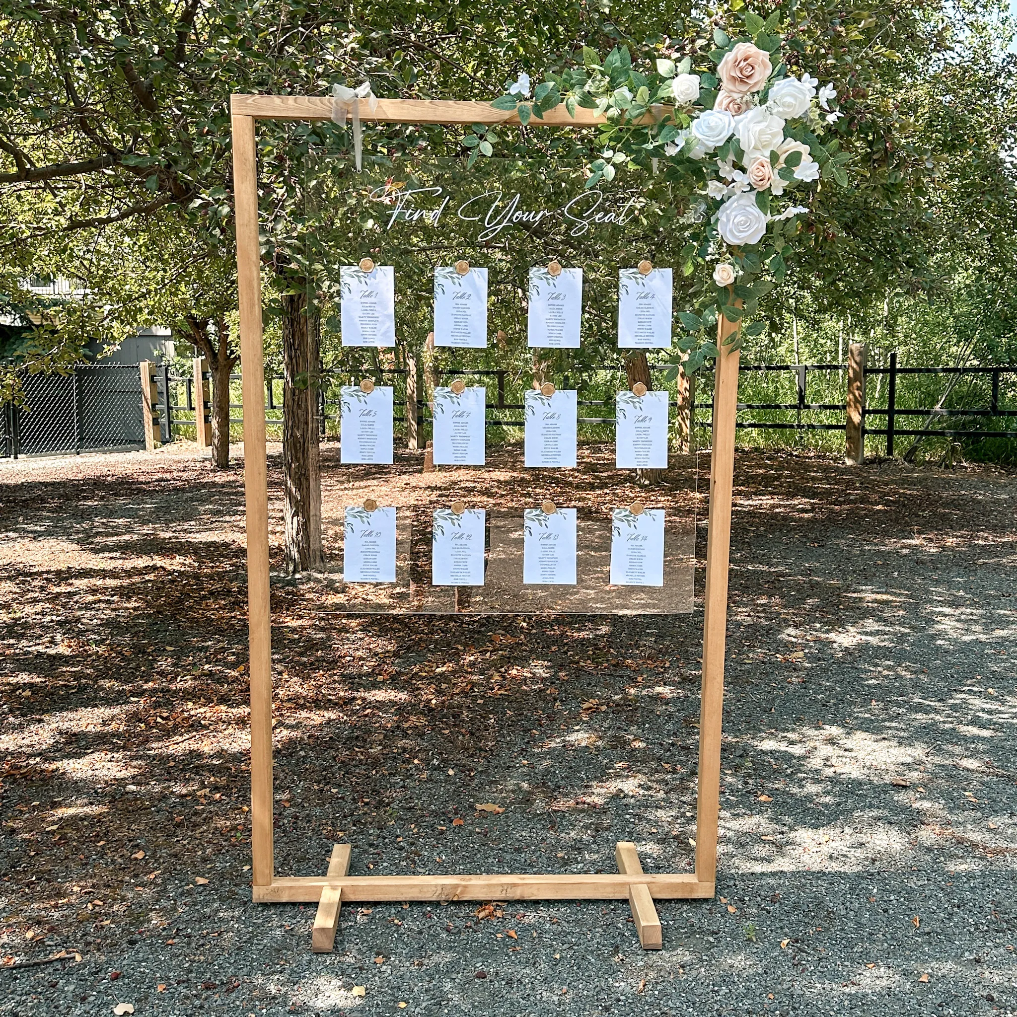 Wood Sign Stand