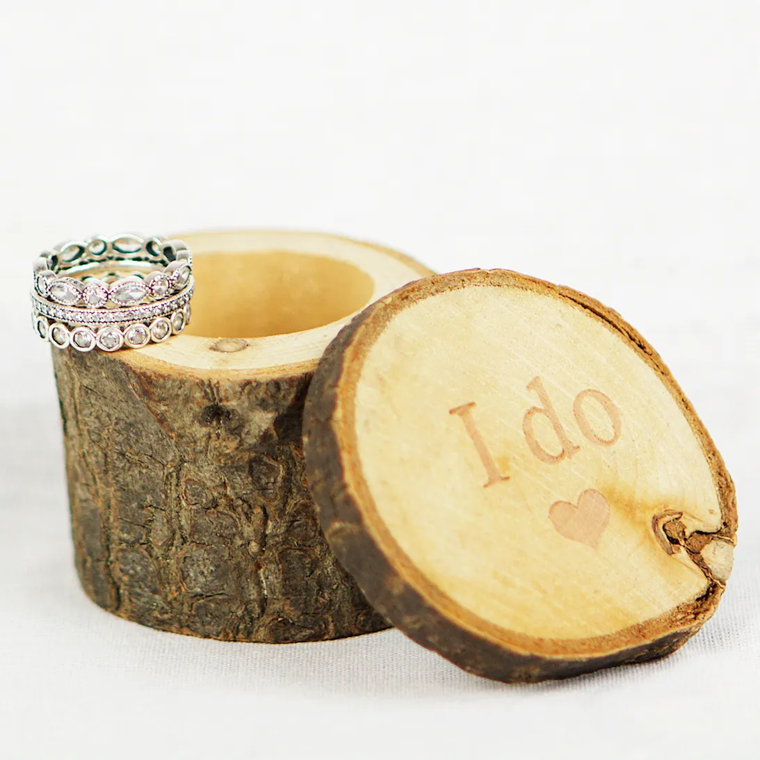 " I Do" Ring Box - Wood
