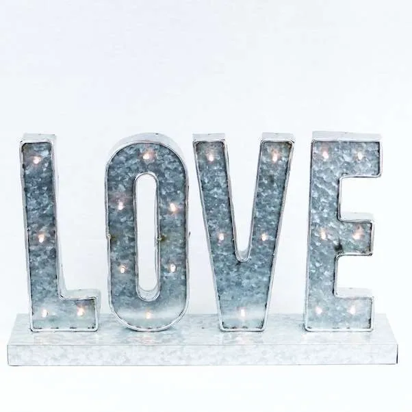 LOVE - Marquee Sign (Galvanized)