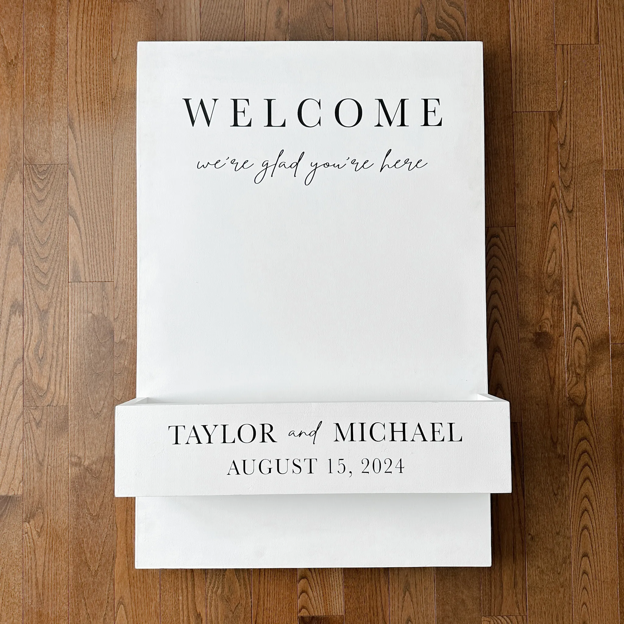 Custom Flower Box Welcome Sign