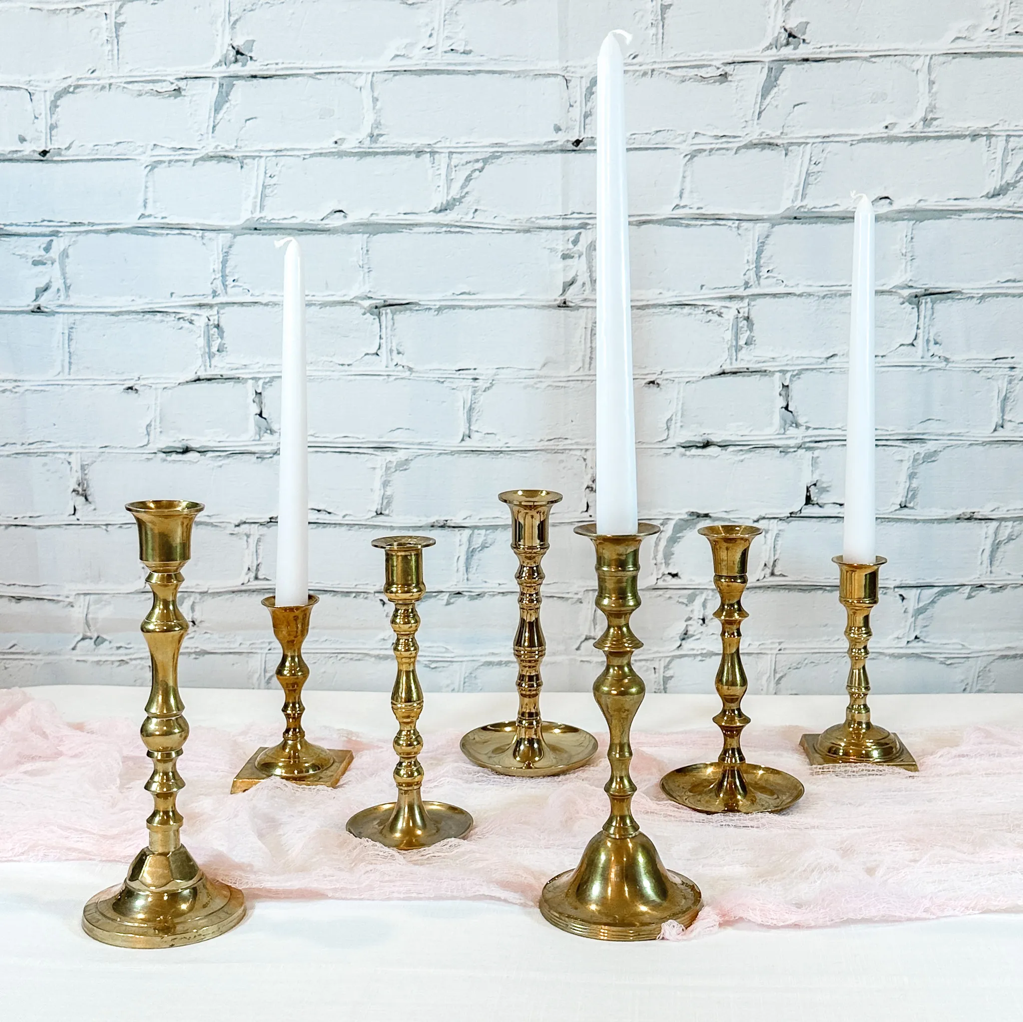 Brass Candlesticks - Assorted