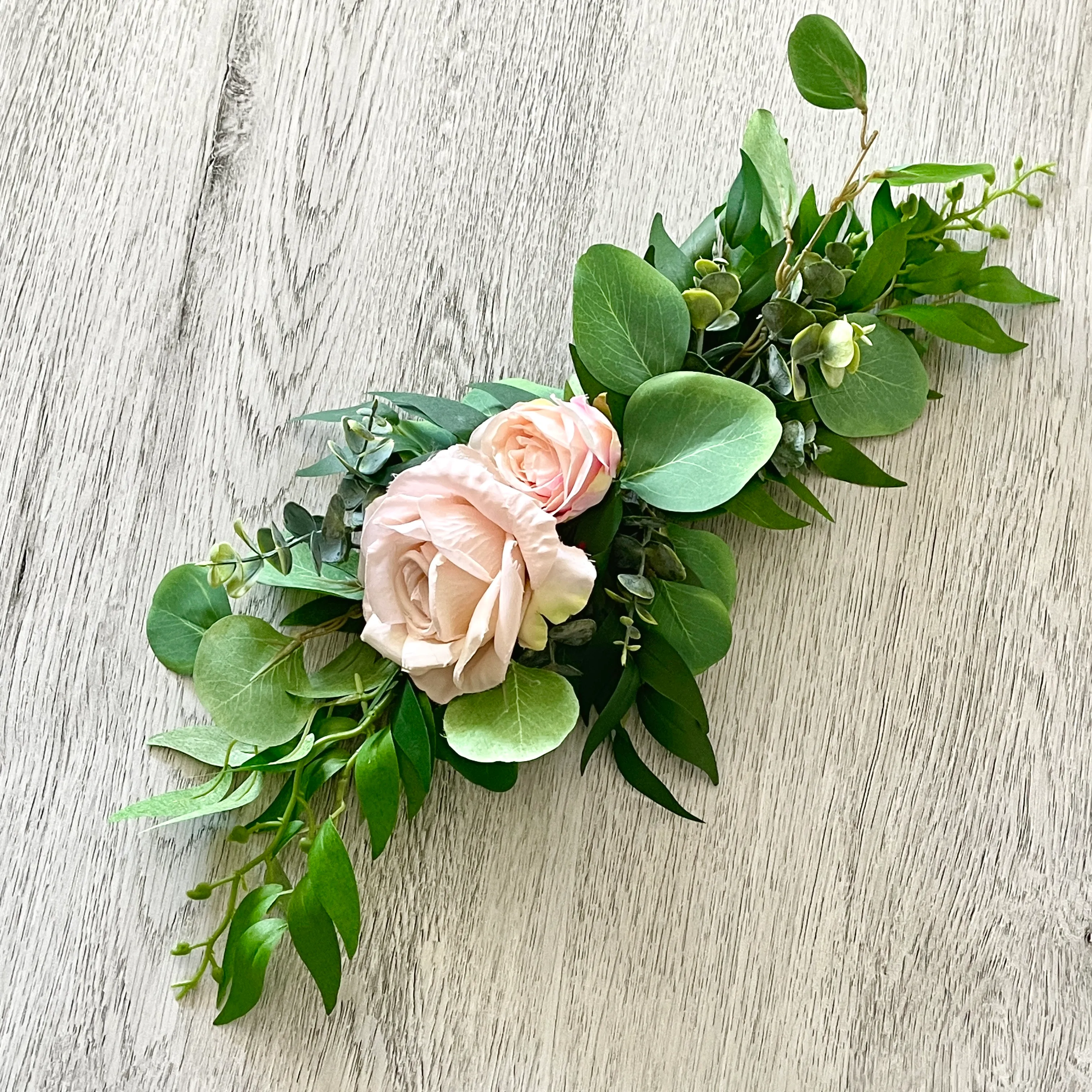 Floral Accent Swag - Blush