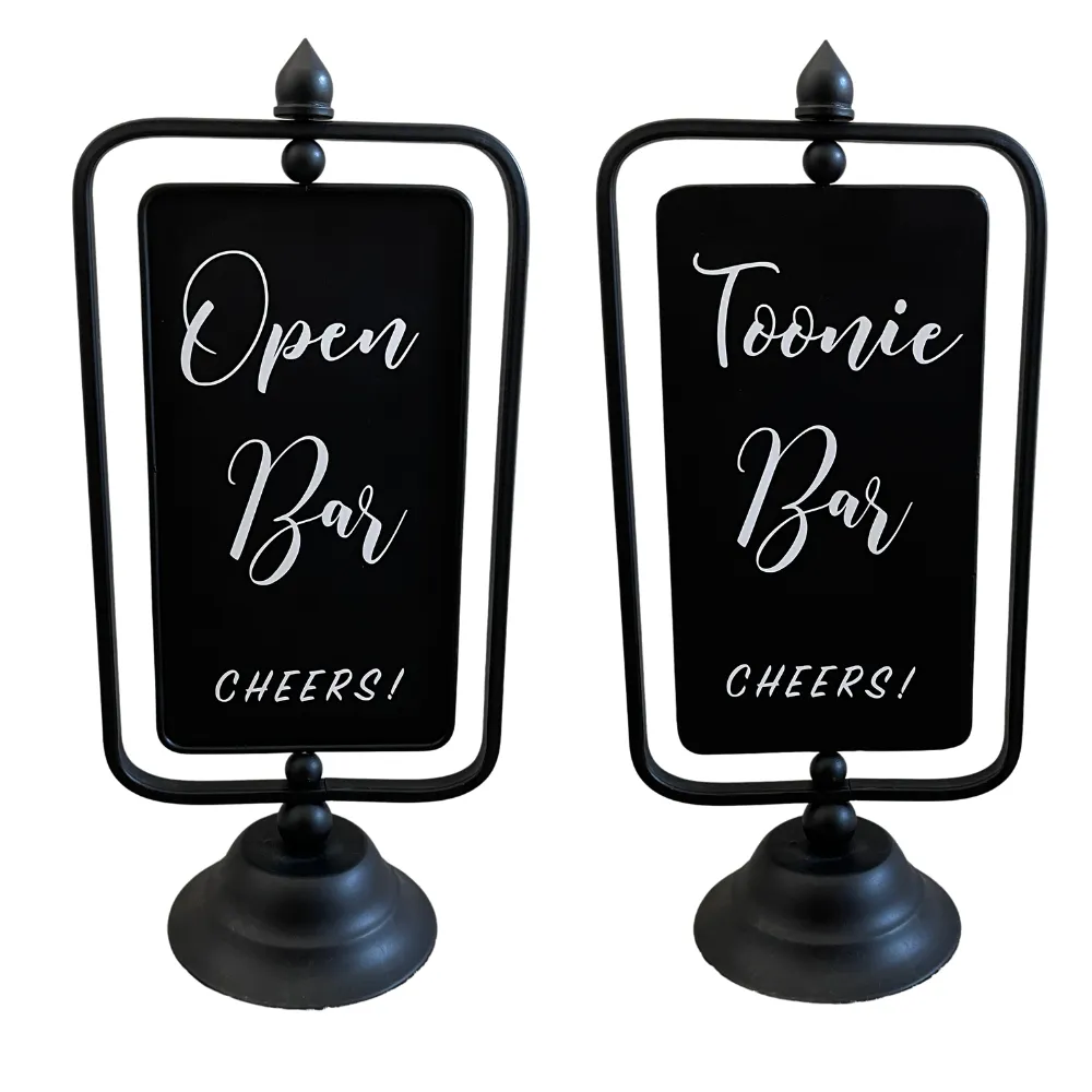 Open/Toonie Bar Swivel Sign