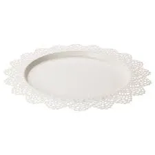 Lace Edge Metal Tray