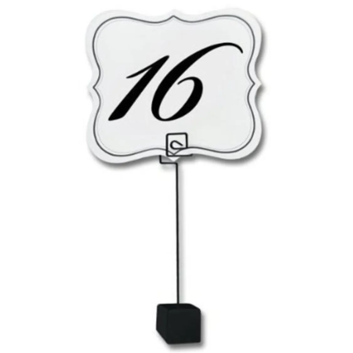 Set (10) - Black Cube Table Number Stands