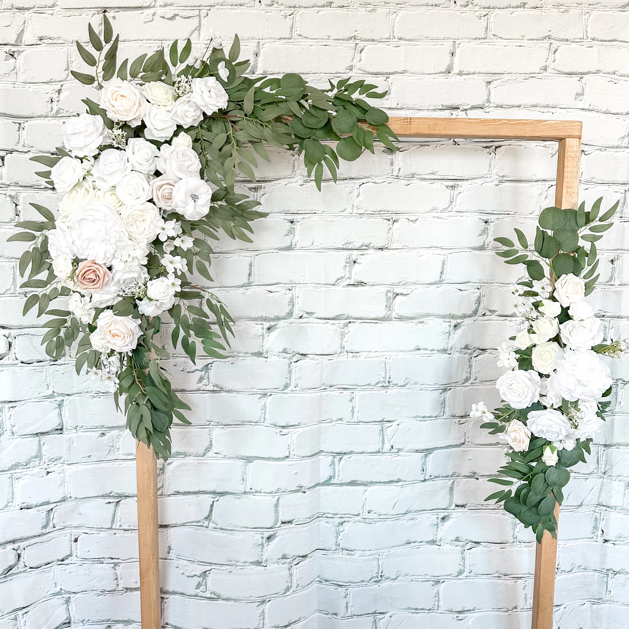 2 Piece Arch Floral Set (Neutral)