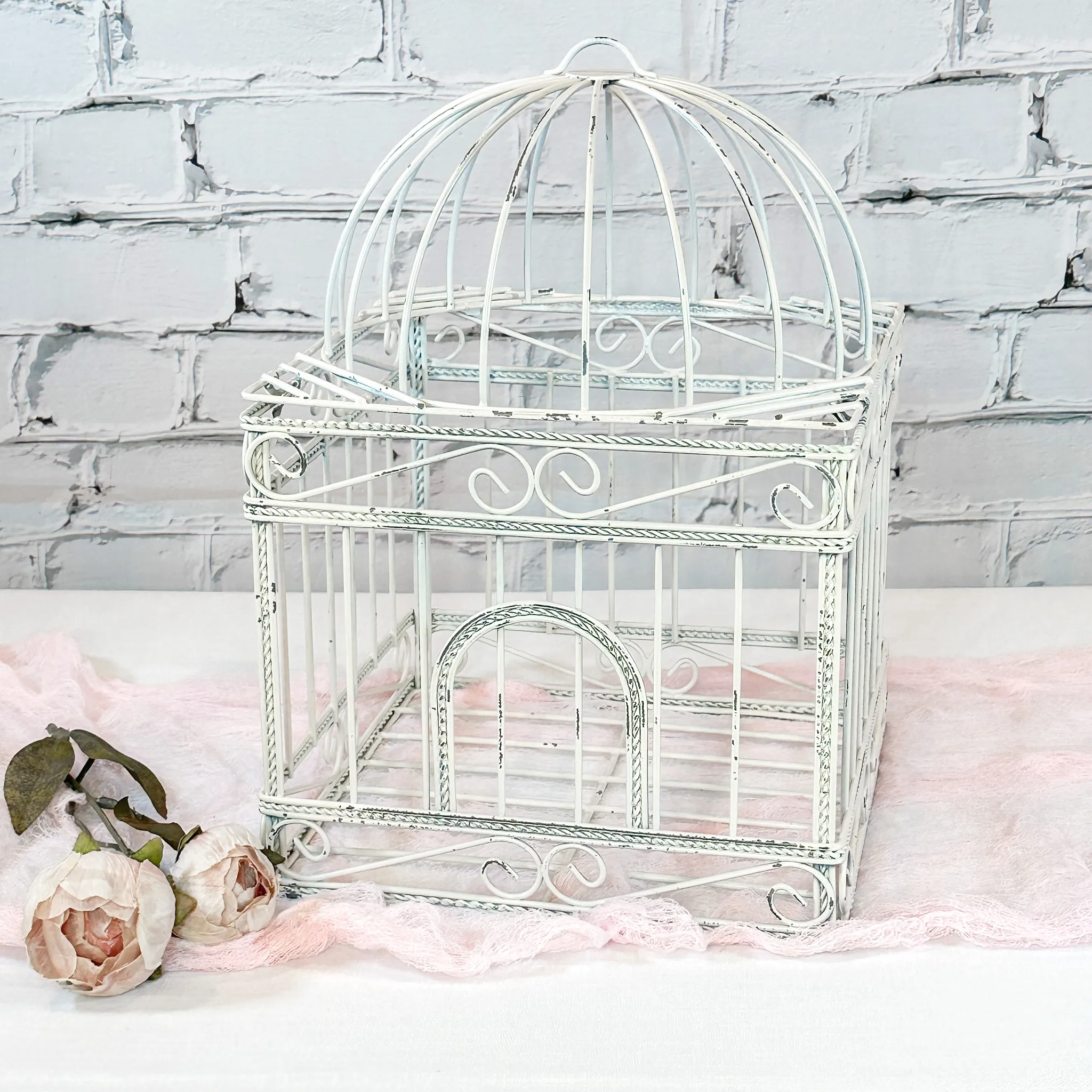 Birdcage - Square Antique White 
