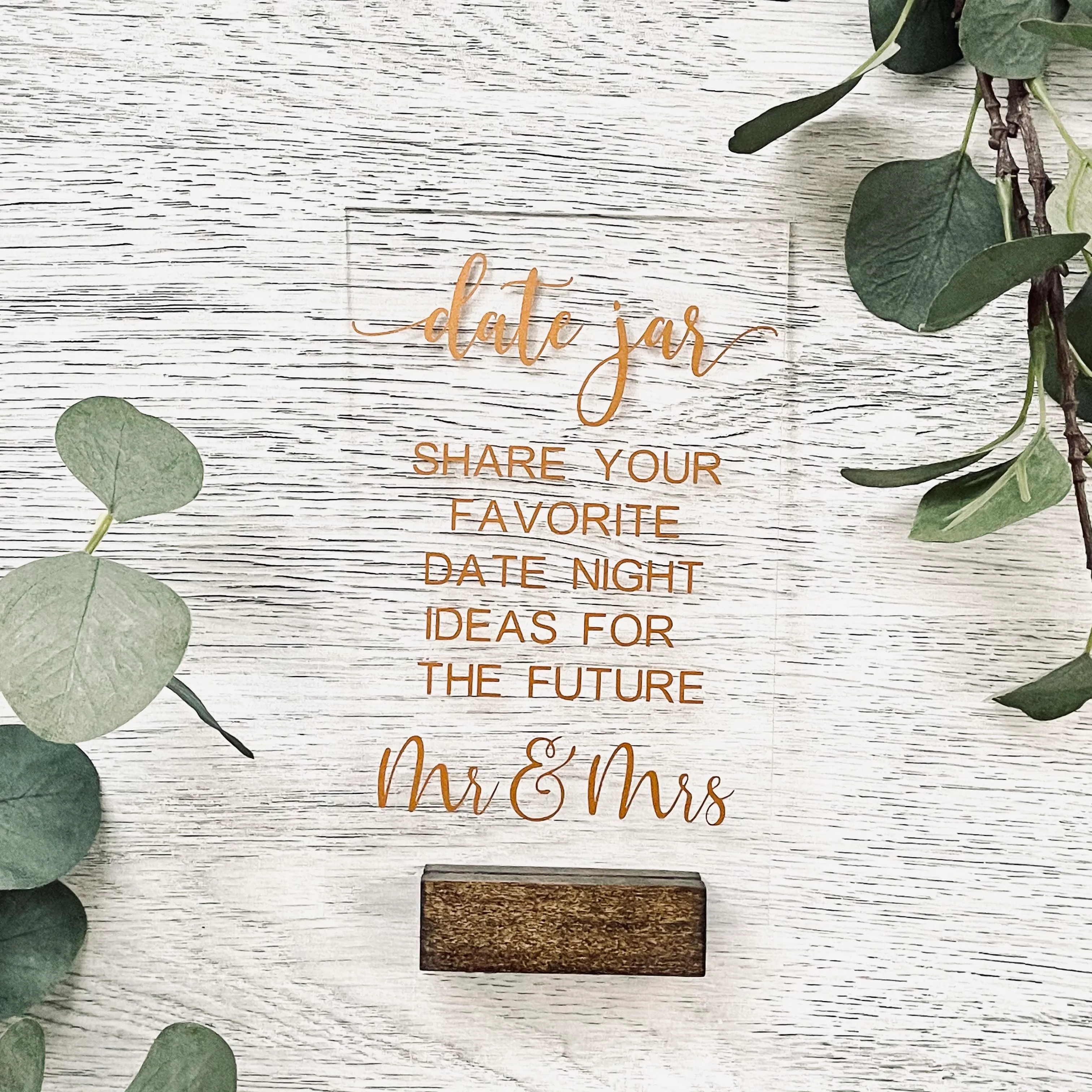 Date Jar Sign - Acrylic