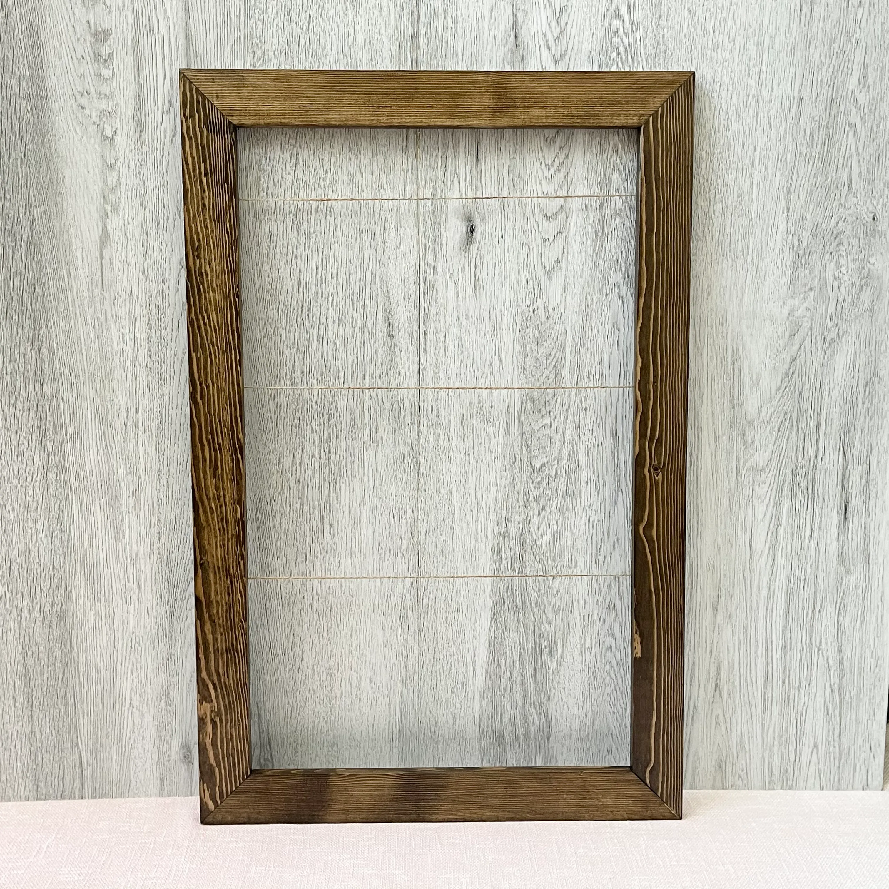 Wood Frame with Clips (Geneva) - Dark