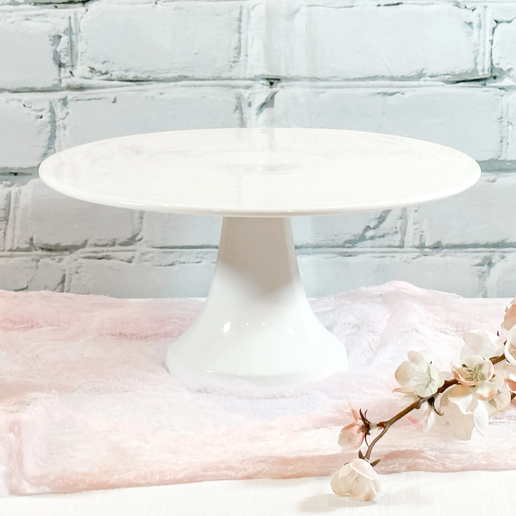 Cake Stand (10") - White China