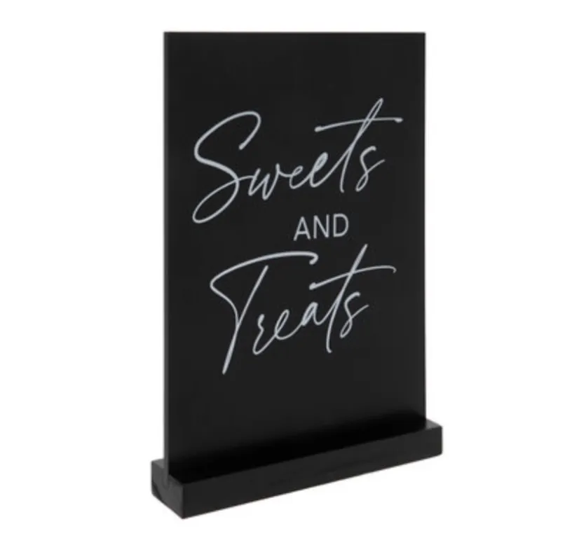Sweets & Treats Sign (Brooklyn) - Black