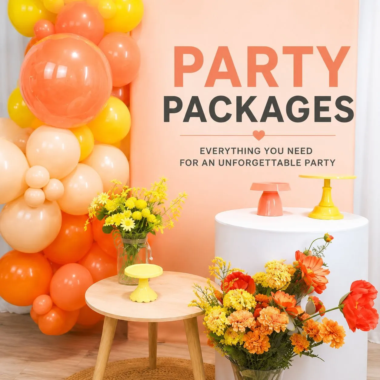 Rental Set Up Yourself Kit - Party Decor Kits