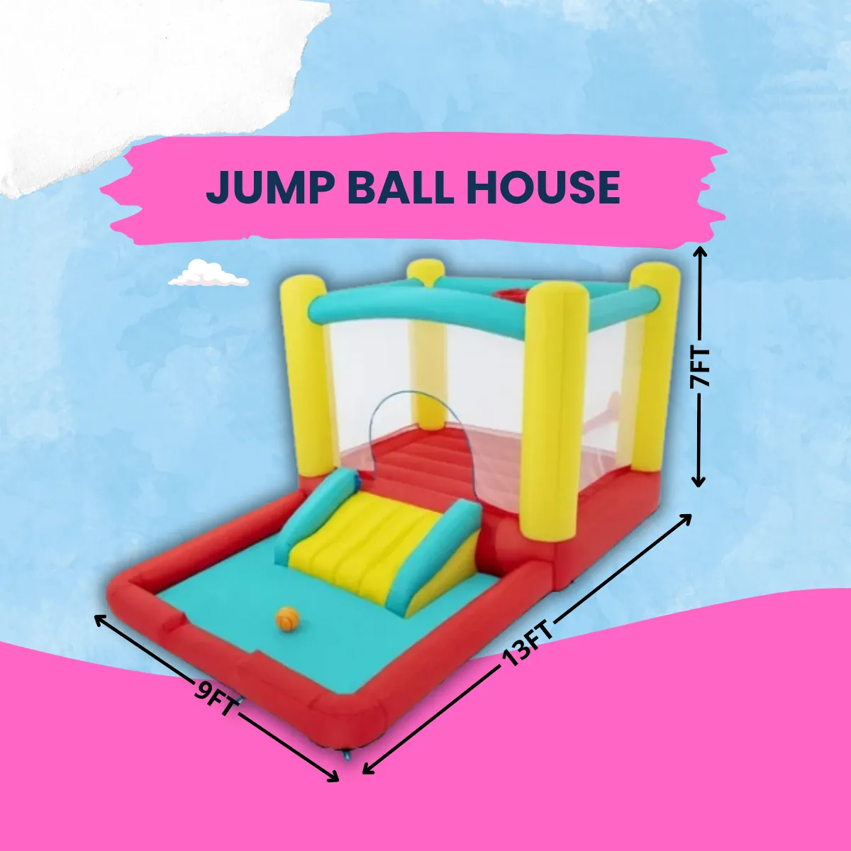 JUMP BALL HOUSE  - 24h Bounce House Rental