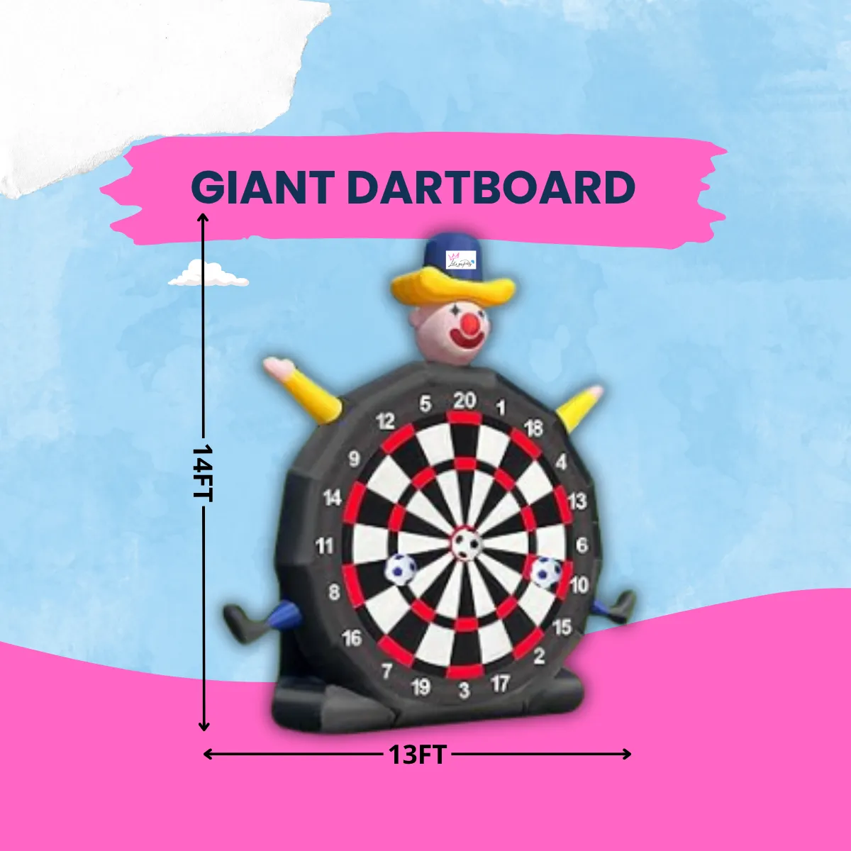 GIANT DARTBOARD - 24h Bounce House Rental