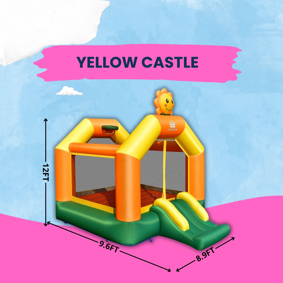 ORANGE CASTLE - 24h Bounce House Rental