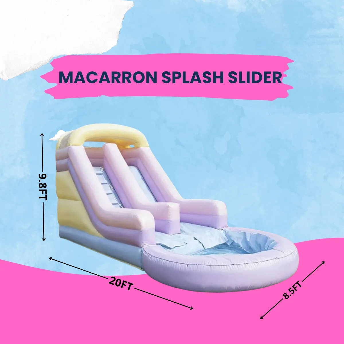 MACARON SPLASH SLIDER - Ful Day Rental